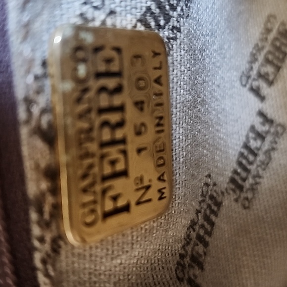 Gianfranco Ferre Handbag Satchel Lock & Key - Picture 2 of 15